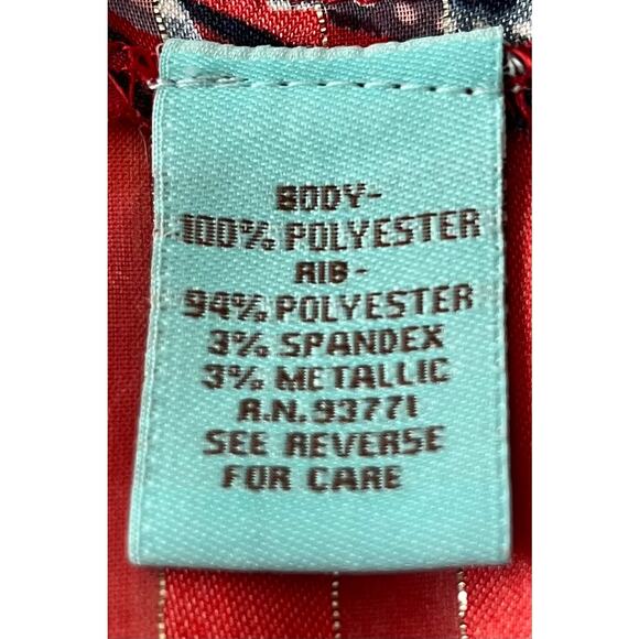 SOUTH MAIN SWIMSUIT COVER-UP, WOMENS, M, RED BLUE WHITE FLORAL, WIDE DOLMAN SLV - Picture 9 of 10